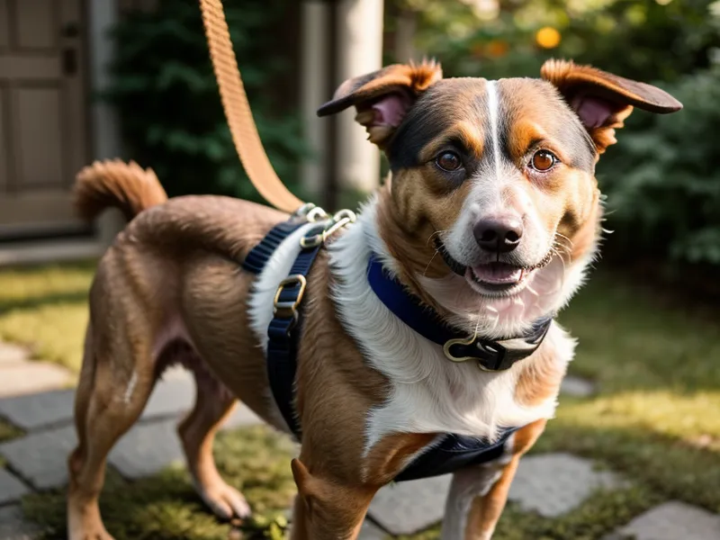 Schlafender Hund in einer Berliner Wohnung neben Klebebandmarkierungen auf dem Dielenboden.